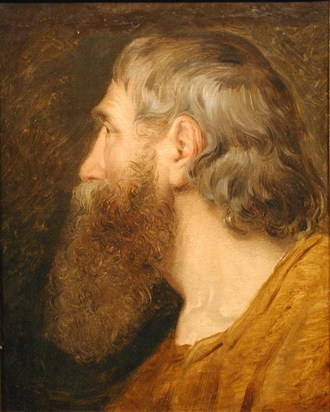 Potrait Of A Bearded Man by Friedrich Von Amerling