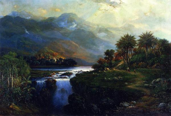 A Blue Hole, Jamaica by Fritz Sigfried George Melbye