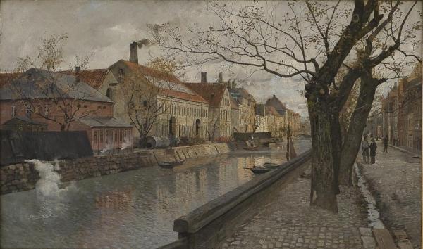 Christianshavn by Fritz Thaulow