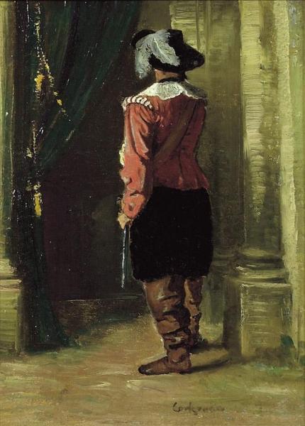Man In Renaissance Costume by Fritz Thaulow Oil Painting Reproductions