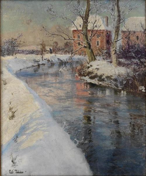 Winter In France by Fritz Thaulow