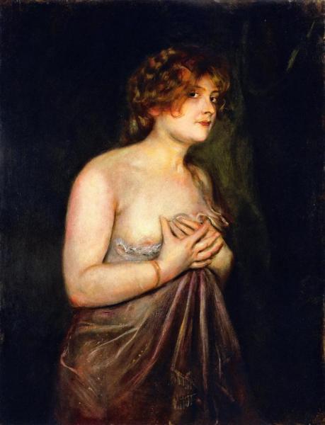 Half Nude by Fritz Von Lenbach
