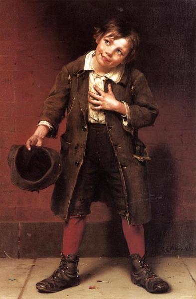 Shepherd Boy by Fritz Von Lenbach