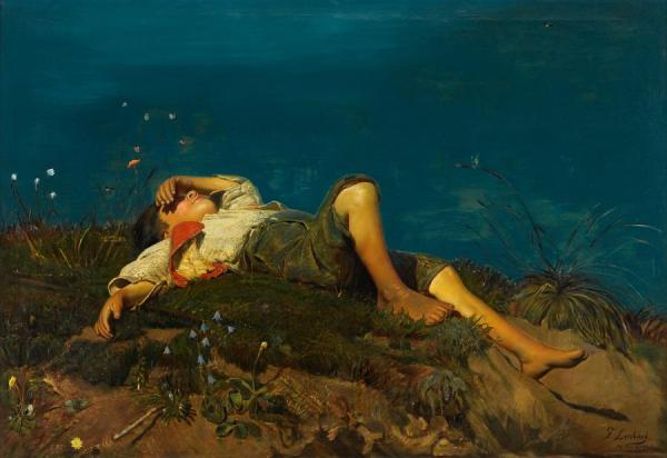 The Summer Meadow by Fritz Von Lenbach