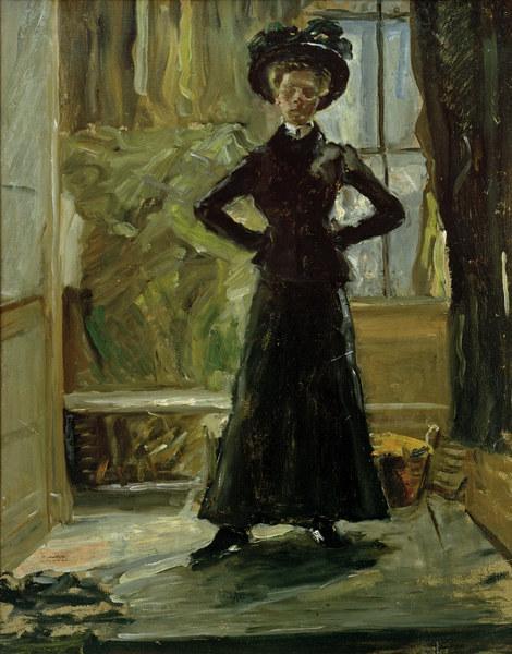 Portrait Of Daughter by Fritz Von Uhde