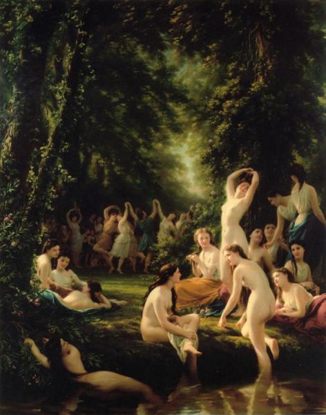 La Reine Bacchanal by Fritz Zuber-buhler Oil Painting Reproductions