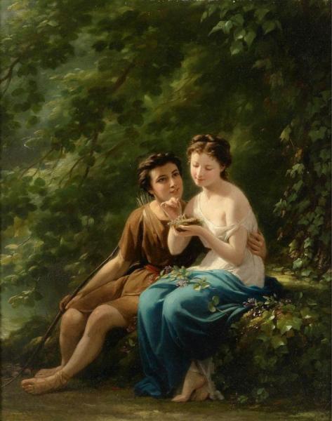 Woodland Idyll by Fritz Zuber-buhler