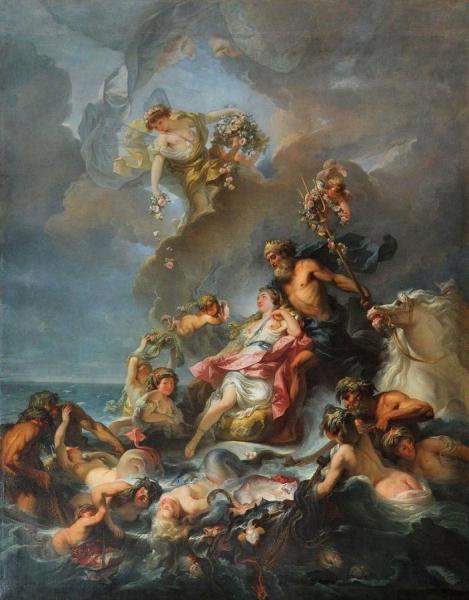 Triumph Of Amphitrite Or Fishing, 1768 by Gabriel François Doyen
