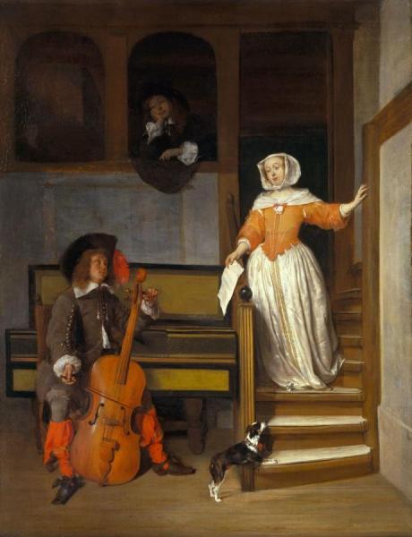 The Cello Player by Gabriel Metsu