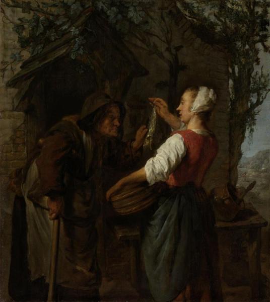 The Herring-seller by Gabriel Metsu Oil Painting Reproductions