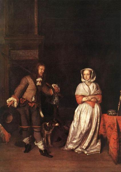 The Hunter And A Woman by Gabriel Metsu