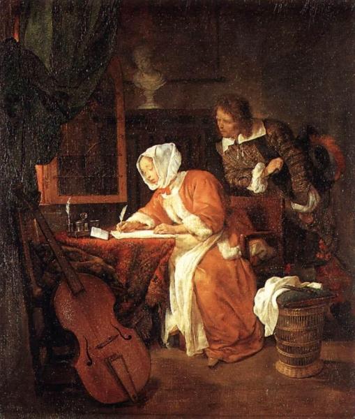 The Letter-writer Surprised by Gabriel Metsu