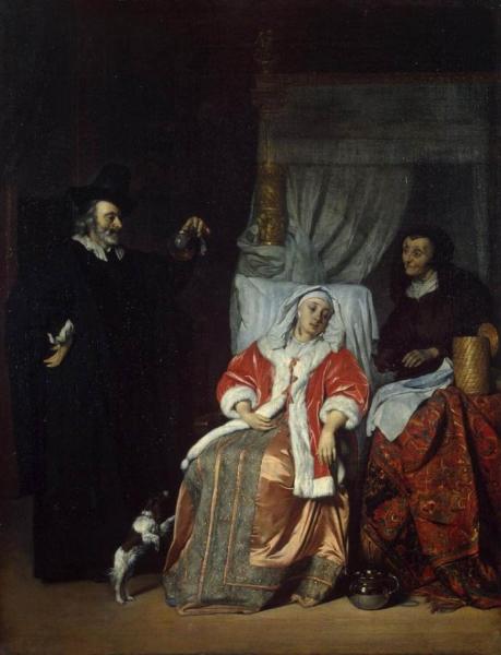 Visit Of The Physician by Gabriel Metsu Oil Painting Reproductions