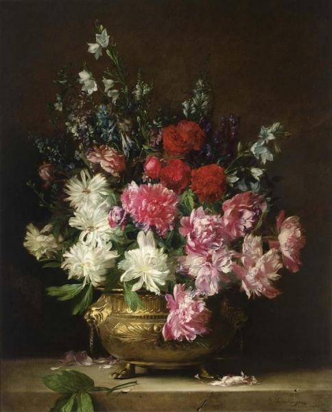 Flower Still Life by Gabriel Schachinger