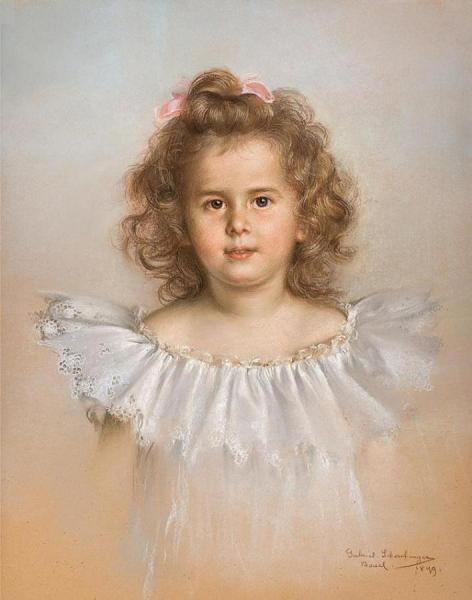 Portrait Of A Girl by Gabriel Schachinger
