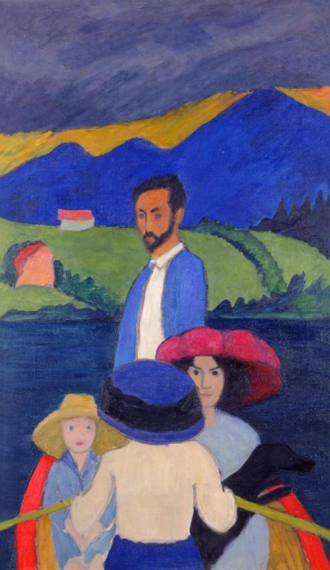 Boating by Gabriele Münter Oil Painting Reproductions