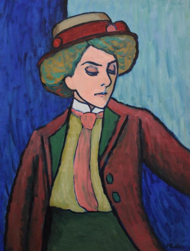 Portrait Of A Young Woman, 1909 by Gabriele Münter