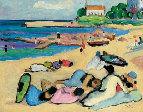 Beach At Bornholm by Gabriele Münter