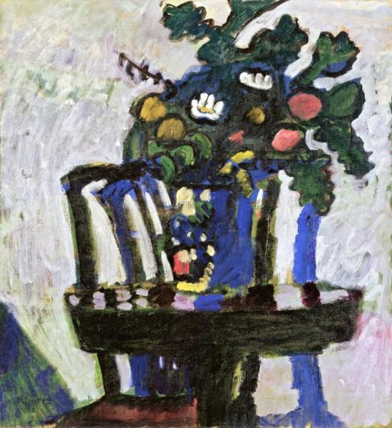 Bouquet With Oak Leaves by Gabriele Münter Oil Painting Reproductions