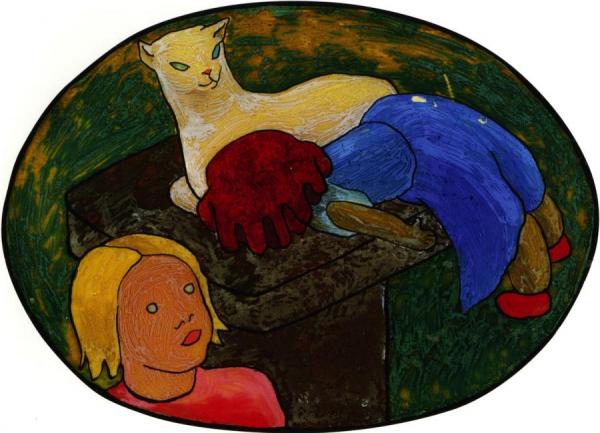 Doll, Cat And Child by Gabriele Münter