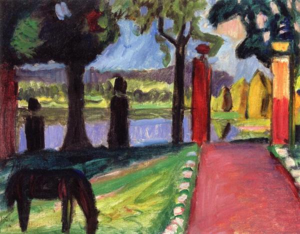 Evening At The Lake by Gabriele Münter