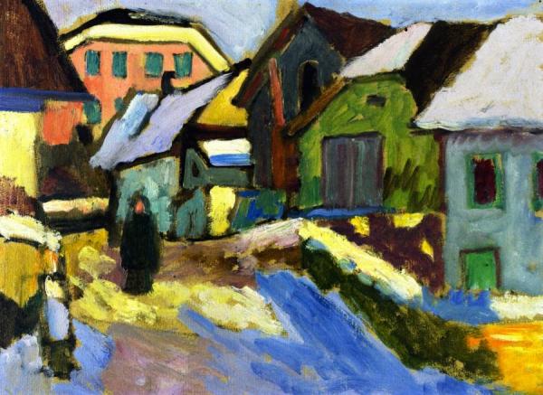 Farmyard In Snow I by Gabriele Münter