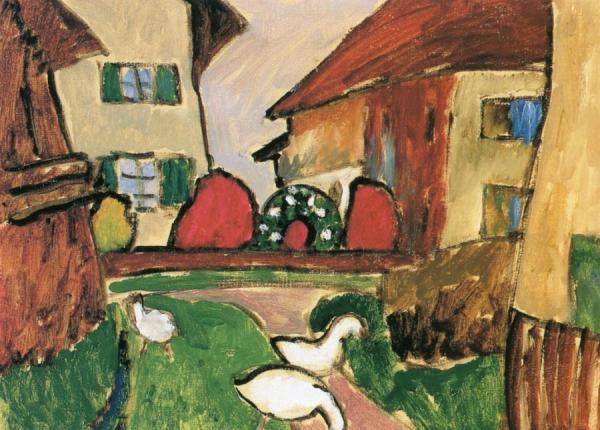 Geese In Seehausen by Gabriele Münter