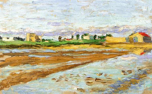 Landscape In Tunis by Gabriele Münter