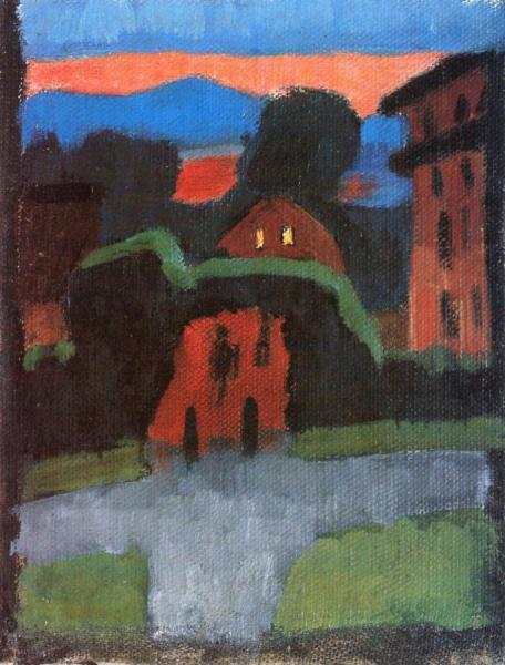 Gabriele Münter Landscape With Red House