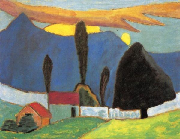 Gabriele Münter Landscape With White Wall