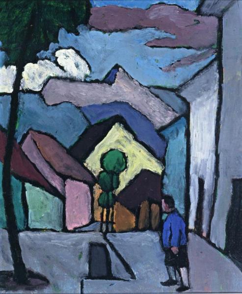 Main Street With Mat by Gabriele Münter