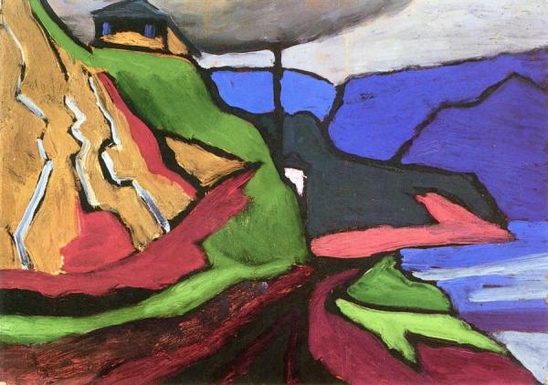 Path Along Lake Iseo by Gabriele Münter