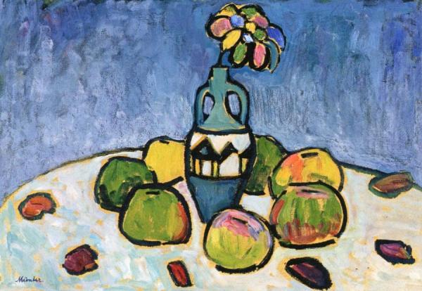 Still Life In Gray by Gabriele Münter