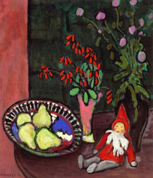 Still Life With Brownie by Gabriele Münter