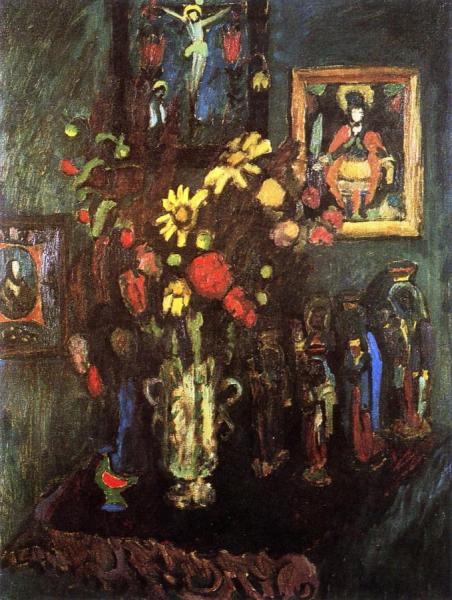 Still Life With Figures by Gabriele Münter