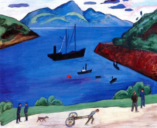 The Port Of Narvik by Gabriele Münter Oil Painting Reproductions