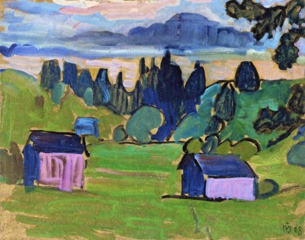 View Of The Murnau Moor by Gabriele Münter Oil Painting Reproductions