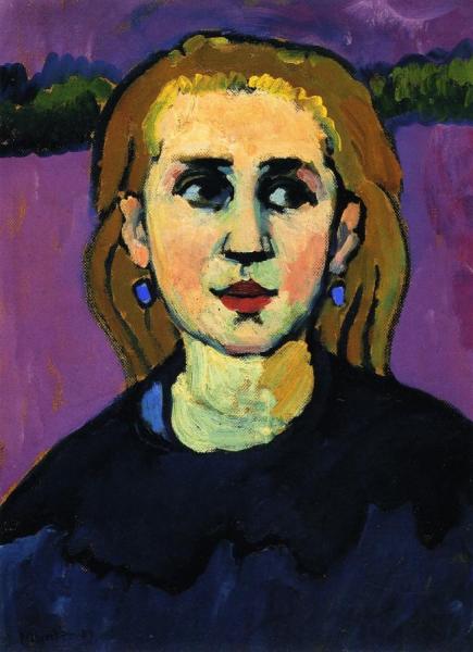 Woman In Black by Gabriele Münter