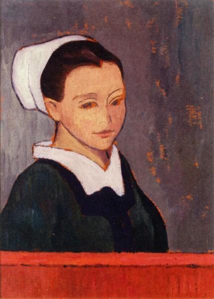 Breton Woman At Pont Aven by Gad Frederick Clement