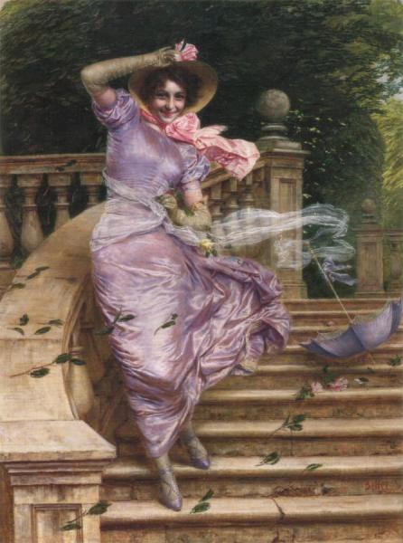 A Gust Of Wind by Gaetano Bellei