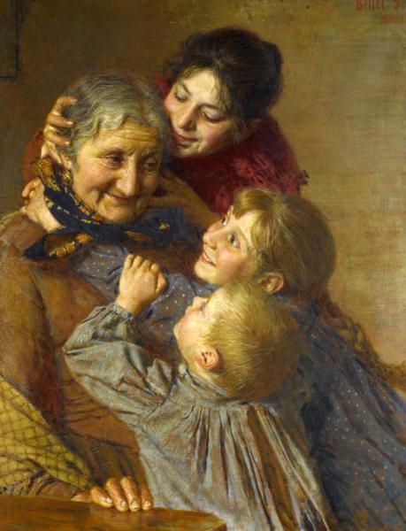 A Tender Moment by Gaetano Bellei Oil Painting Reproductions