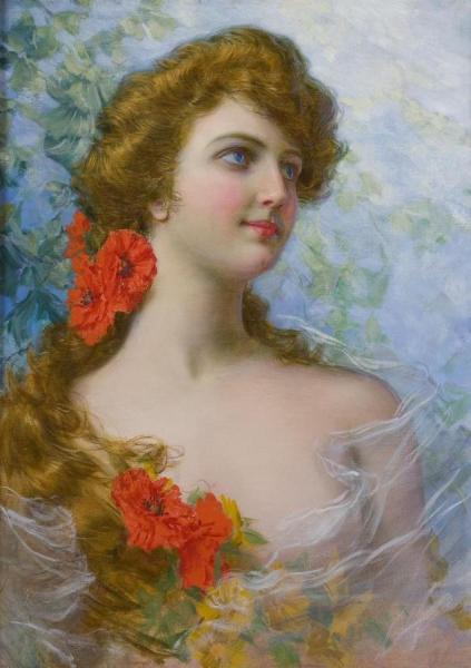 A Young Beauty by Gaetano Bellei