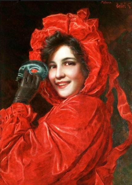 The Masquerader by Gaetano Bellei Oil Painting Reproductions