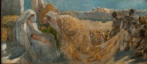 The Adoration Of The Magi by Gaetano Previati Oil Painting Reproductions