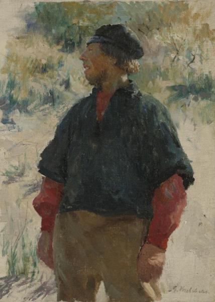 Fisherman In The Dunes by Gari Melchers