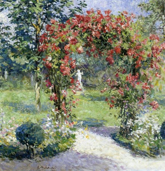 The Crimson Rambler by Gari Melchers