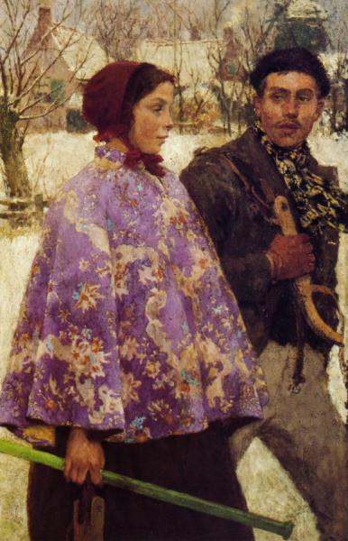 The Skaters by Gari Melchers