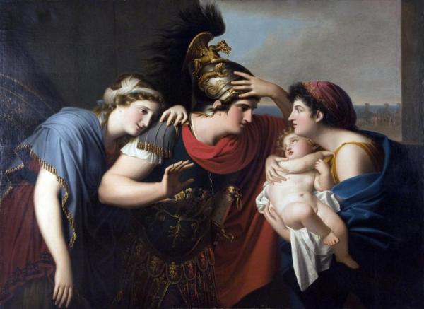 Meeting Of Hector And Andromache by Gaspare Landi Oil Painting Reproductions