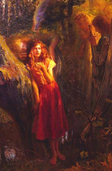 Joan Of Arc by Gaston Bussiere Oil Painting Reproductions
