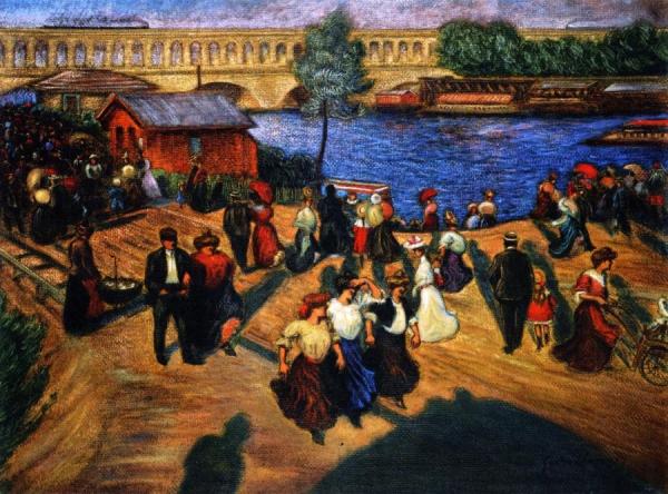 The Quai De Javel by Gaston Prunier